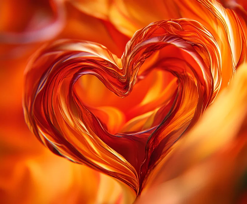 An abstract illustration of a heart symbolizing the complexity of love and emotional depth.